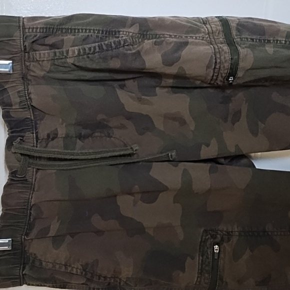 Camouflage Light Weight Soft Cotton Canvas Camo Cargo Joggers Pockets - Picture 2 of 16